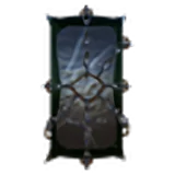 Black Metal Tower Shield image